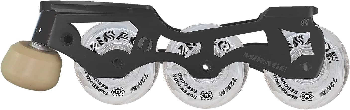 Jackson Atom Inline Roller Skate Frame System - Mirage (Size 266, White -Silver 226mm Cloud White Wheels)