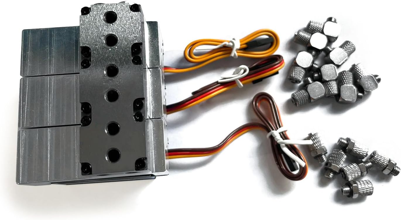 TOUCAN RC HOBBY LESU 3CH Reversing Valve W/Servo 1/14 RC Hydraulic Loader Excavator Dump Truck