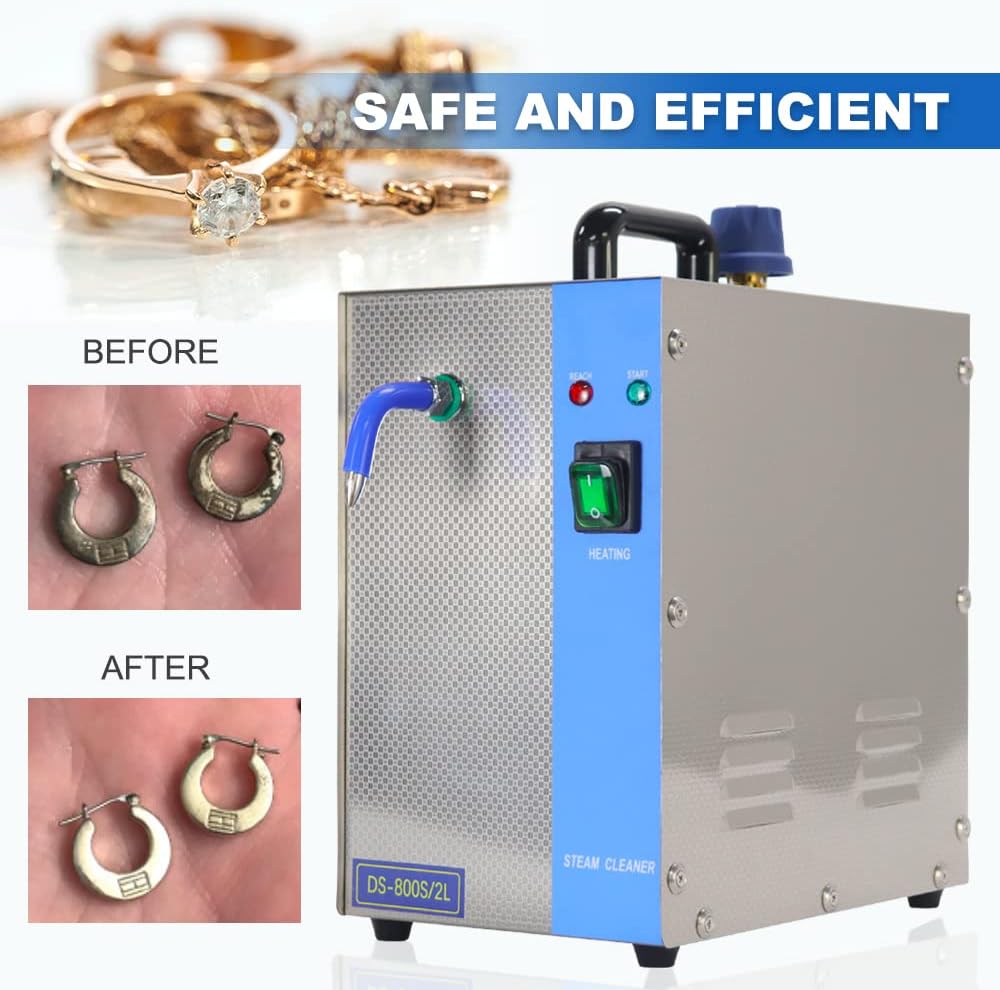 HNZXIB 3L Stainless Steel Jewelry Steam Cleaner 2600W Gold and Jewelry Cleaner Machine Goldsmith Equipment Tools
