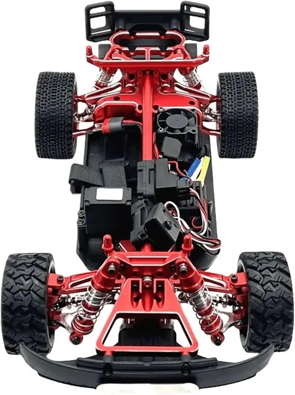 Rc Repairs Spare For Mjx 14211 1/14 Metal Upgrade Shock Absorber For Swing Arm Rear Cup Spare Parts RC Car Accessories Replacement(Red)