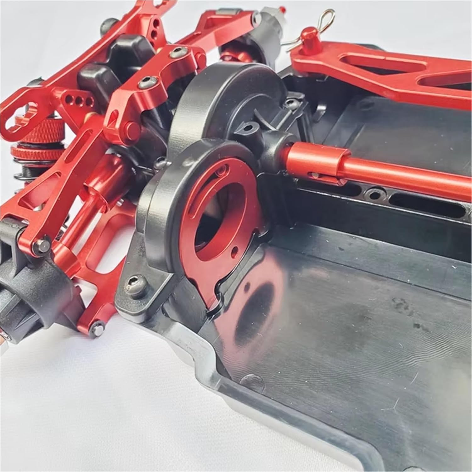 Compatible with TT02 4WD 1/10 RC for Touring On-Road Car Upgrade Parts Replacement Accessories Drift Frame Kit for Chassis Metal RC Car Part Accessories