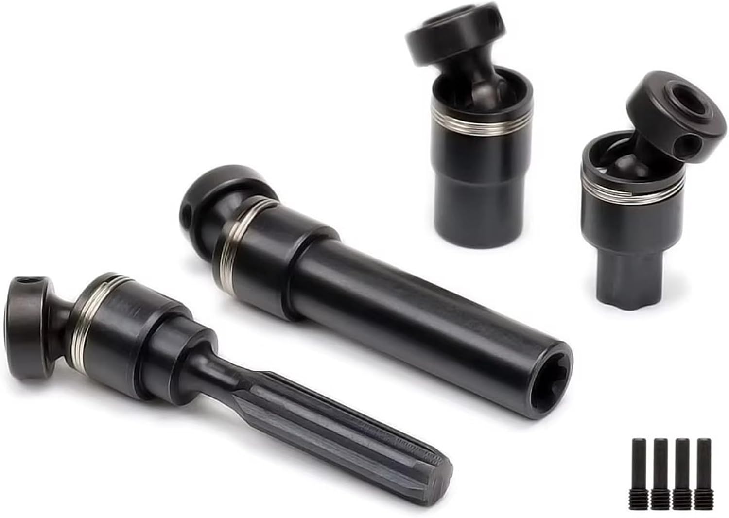 RC Car Drive Shafts for Traxxas 1/16 for Mini for E-Revo for VXL 71076 for Summit 72054 for Slash 7151 7151X 7251 7250R Front Rear Driveshaft Center Drive Shafts RC Car Parts(Set)
