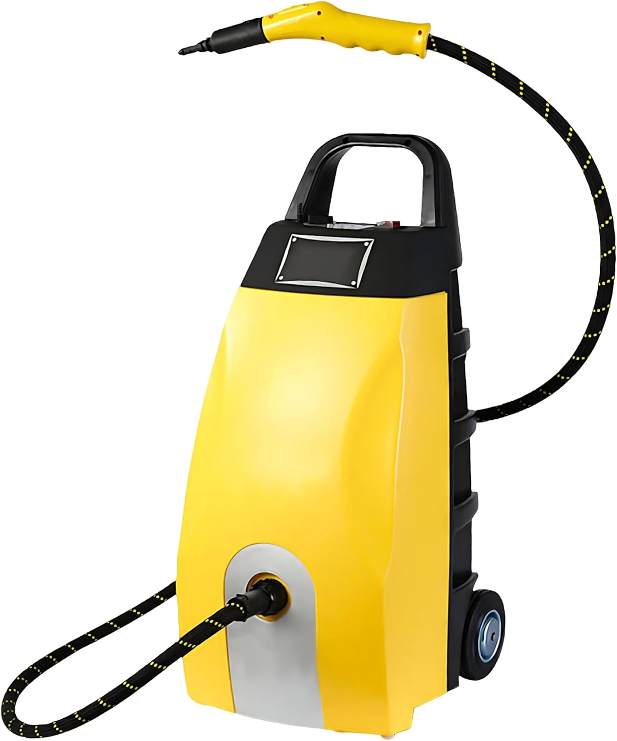 QIUNAOZI Home Steam Cleaner, 2500w/3000w Steam Cleaner, with Continuous Steam, 110℃ High-Purity Blue Steam, Triple Safety Protection, Suitable for Cleaning Cars/Grease/Tile Grout, Etc Yellow