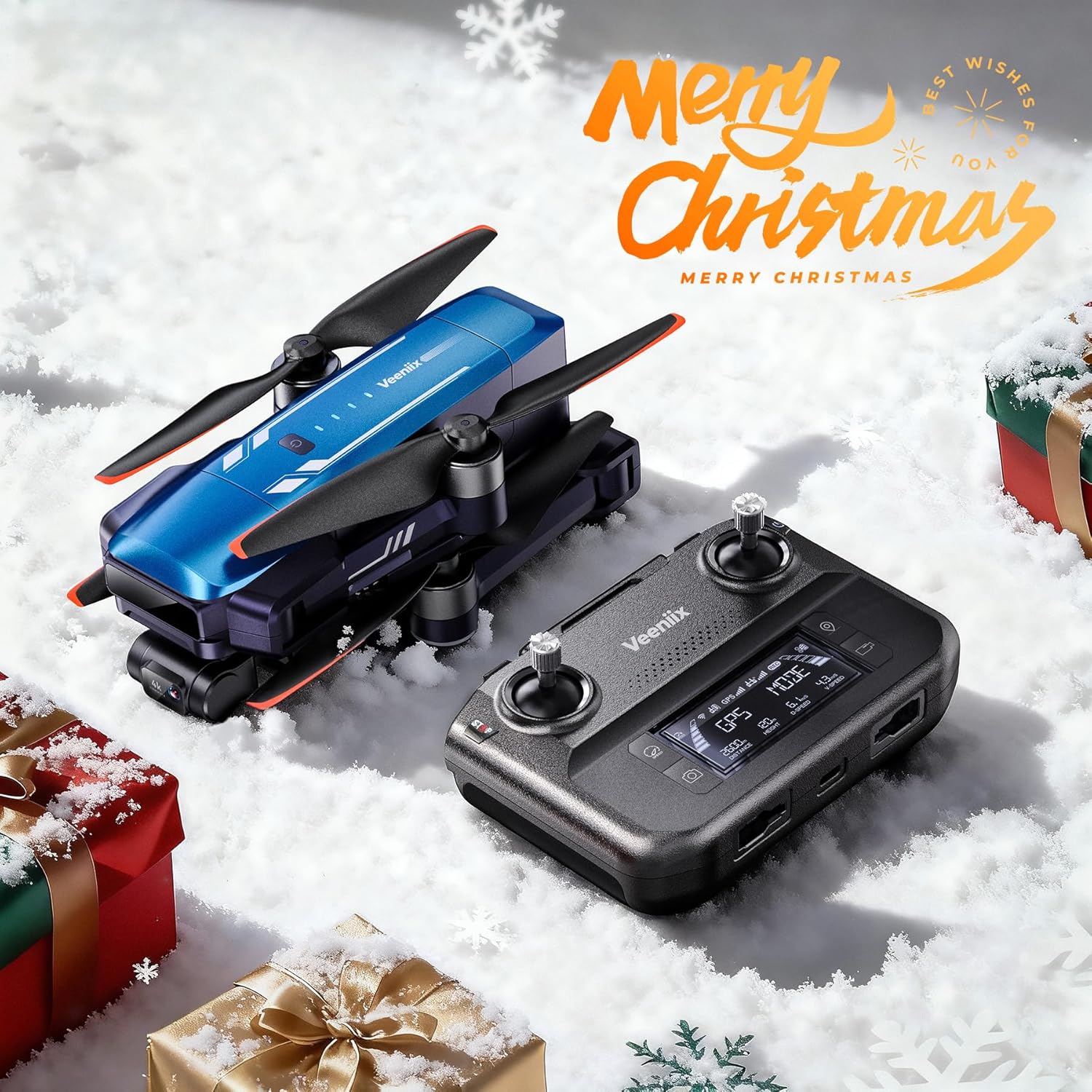 V11PRO Drone with 8K Camera for Adults, 3-Axis Gimbal Drones with 4K/30fps Video, 48 Million Pixels, 80min Flight Time with 2 Batteries, 6KM Video Transmission Quadcopter, Professional Drone