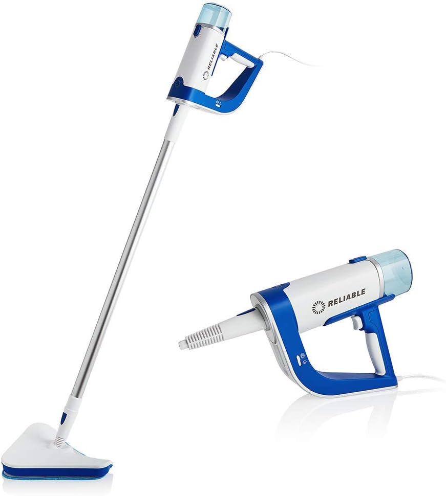 Reliable Pronto Plus 300CS 2-In-1 Steam Cleaner with Fast Heat-up, Long Steam Time, 1200W Steam Mop for Grout, Hardwood, Tile, Laminate Floor Cleaning with 14-Piece Accessory Kit