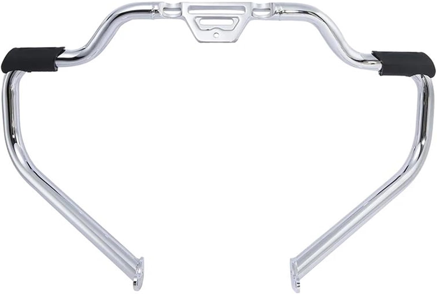 Motorbike Engine Guards for Softail for Slim for FLSL for Boy 2018 2019 2020 2021 2022 2023 2024 Motorcycle Mustache Engine Guard Crash Bar Engine Bumper Guard Cras(Chrome)