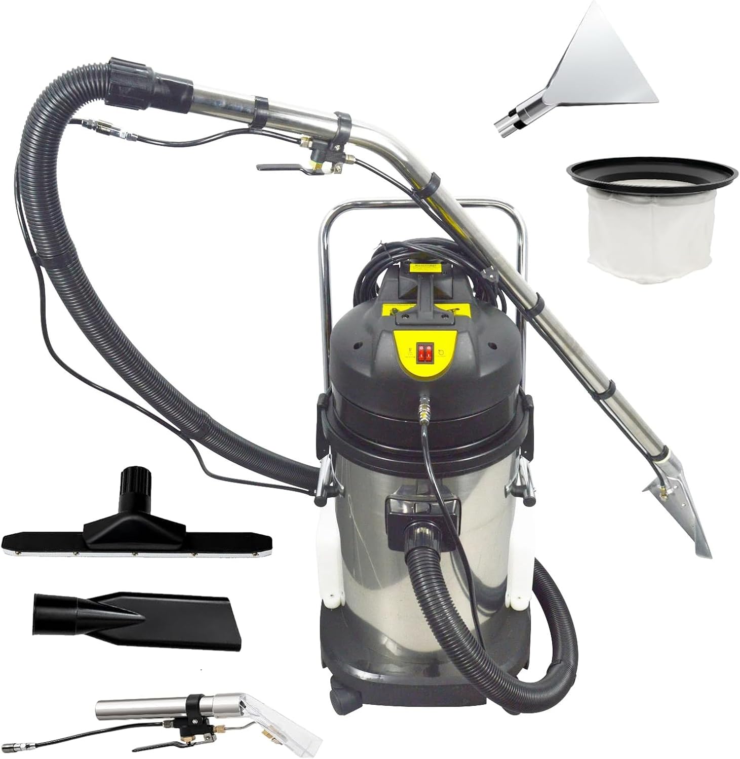 Erxewim 3-in-1 Commercial Carpet Steam Cleaner - Professional Wet & Dry Deep Cleaning Machine, 20L/40L/60L/80L, Ideal for Hotels & Offices (80L)