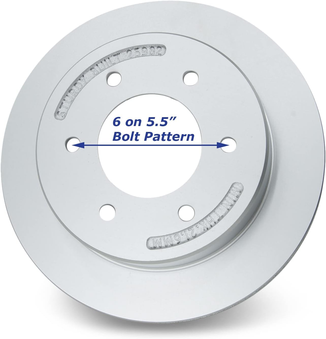 (2) Replacement 12 inch 6 bolt Slip On Boat Trailer Disc Brake Rotors Fit Kodiak and Deemaxx