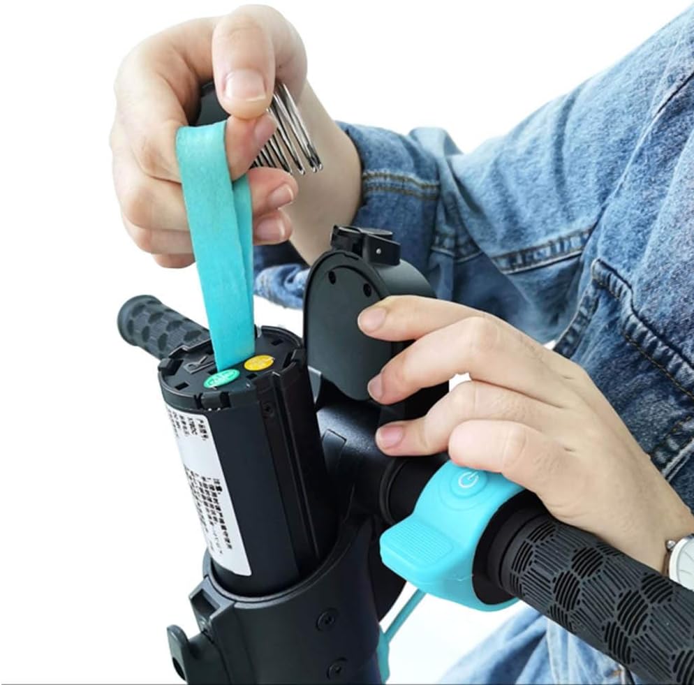 Eskuta KS-350 Long-Range Electric Powerful Kick Scooter, Ultra-Portable, Lightweight with Removable Quick Charging Battery, Triple Brakes & LED Digital Technology