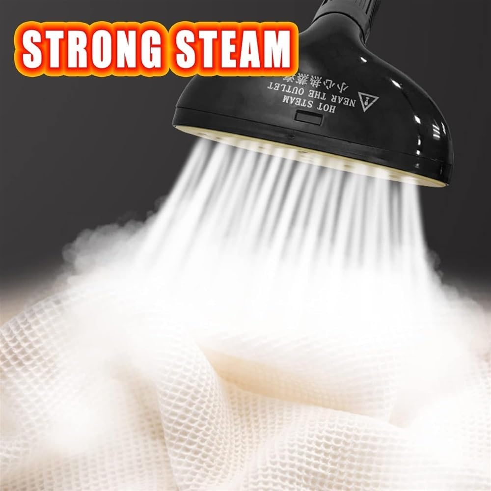 Professional Vertical Garment Steamer Double Pole Stretchable with 70-Ounce Water Tank Built-in Ironing Board and Garment Hanger Household Small Iron Handheld Ironing