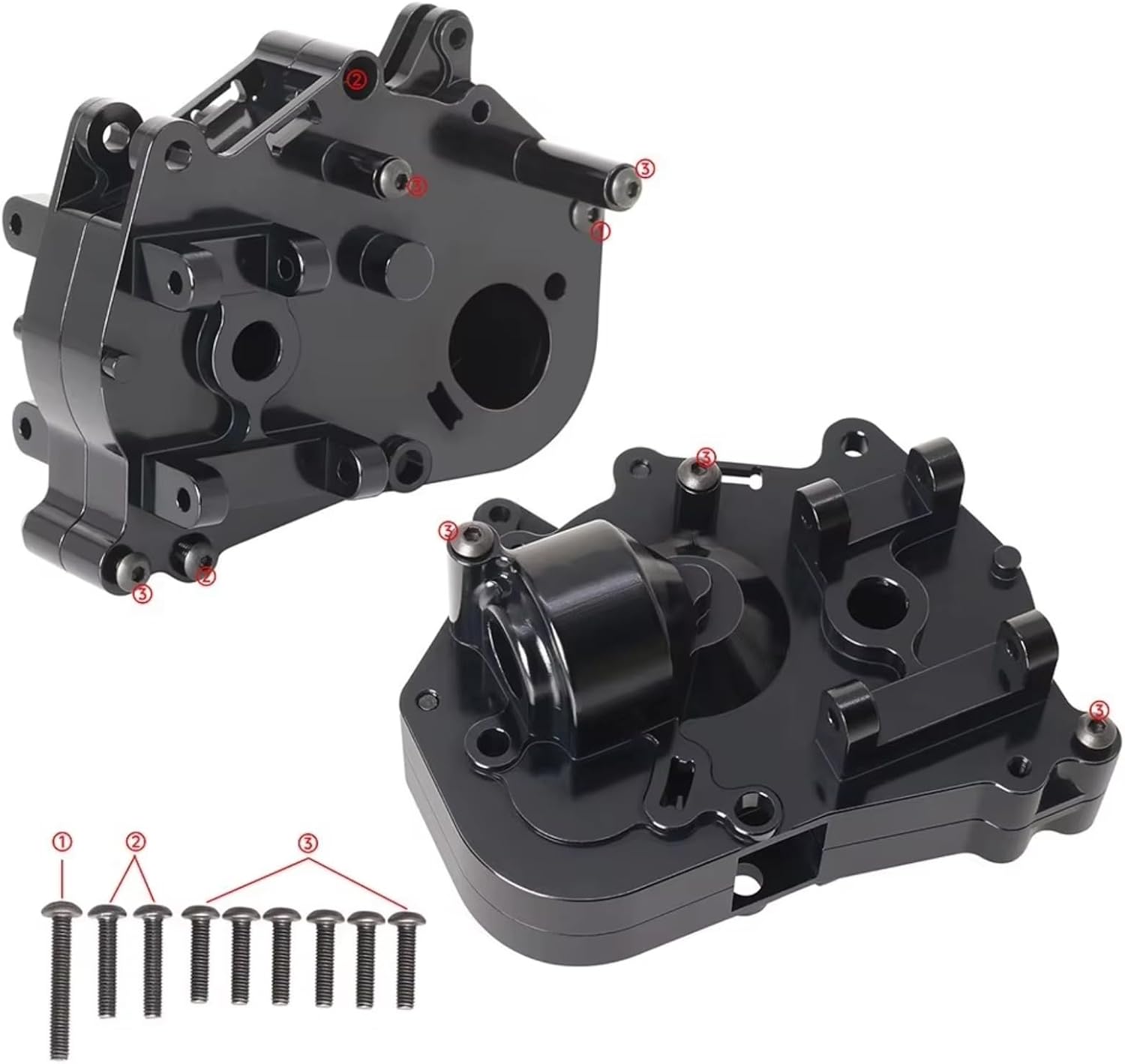 RC car Components Compatible with Tamiya for Hotshot II The Bigwig 2017 1/10 RC Truck Upgrade Parts Aluminum Rear Transmission Housing Gearbox Case
