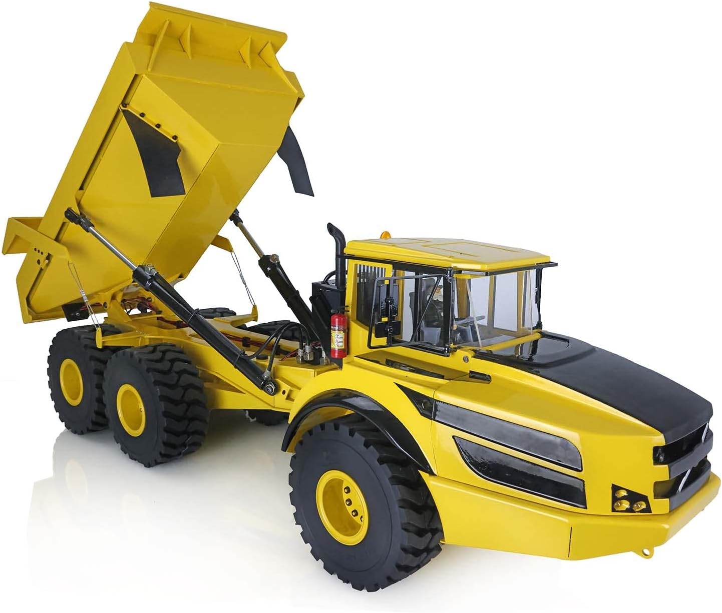 TOUCAN RC HOBBY RC 1/14 6 * 6 Metal Hydraulic Lifting Articulated Truck Dumper Model Motor Servo PNP 14+ for Adult Christmas New Year