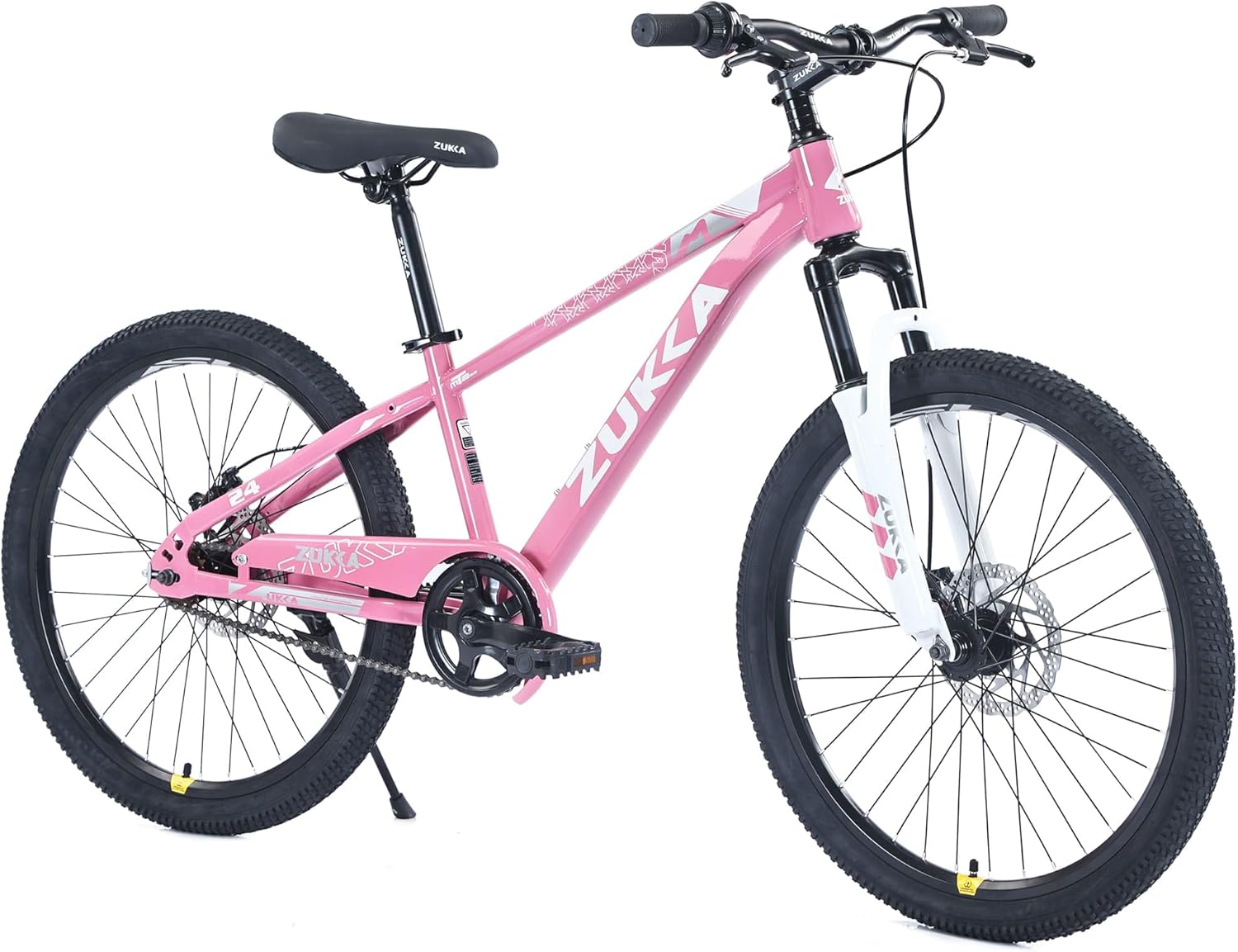 ZeHuoGe Mountain Bike,24 Inch MTB for Boys and Girls Age 9-12 Years, Suspension Fork Mountain Bicycle