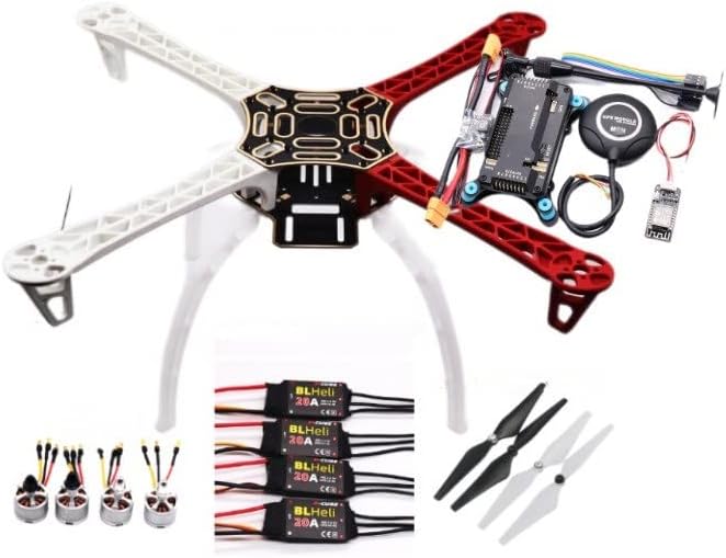 Drone Accessories for APM2.8 Flight Controller Ardupilot +for M8N GPS Built-in Compass +GPS Stand+Shock Absorber for RC Quadcopter Multicopter Replaceable (Color : Drone F450 Package D)