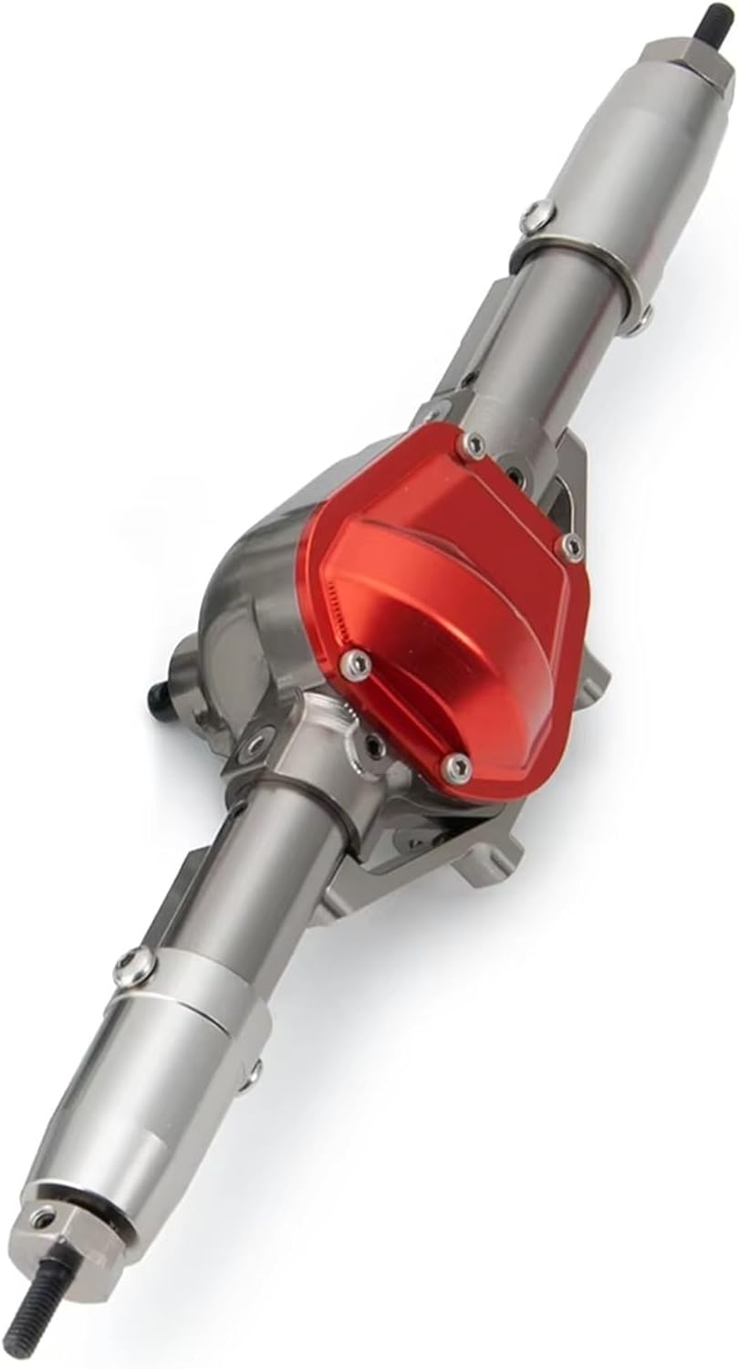 RC Car Accessories Compatible with Axial for SCX10 90047 for Wrangler for TFL 1/10 RC Crawler Car Upgrade Parts Complete Axle Aluminum Front Rear Portal Axle(Front and Rear)