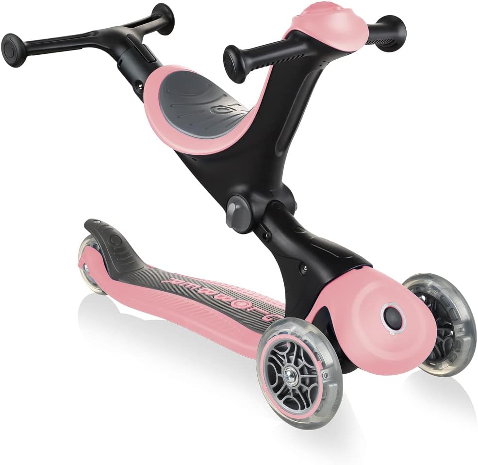 Globber - GO•UP Deluxe - 3 Wheel Evolutionary Scooter with Seat for Children Aged 15 m+ to 6 Years +