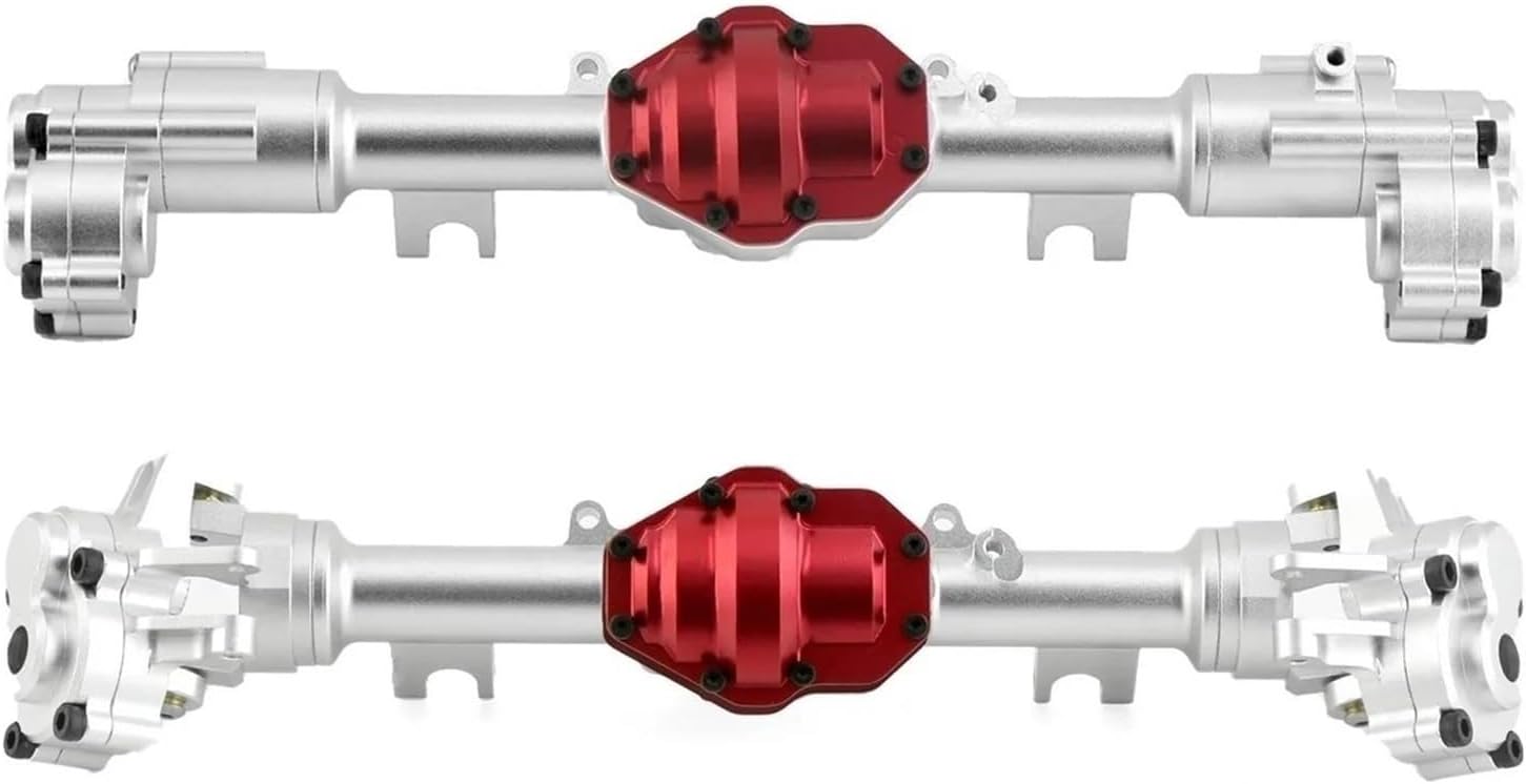 RC Vehicle Axles Compatible with YiKong for YK4082 YK4083 ForAbsima Metal Front and Rear Portal Axle Housing Gear Cover 1/8 RC Crawler Car Upgrades Parts(1Set)
