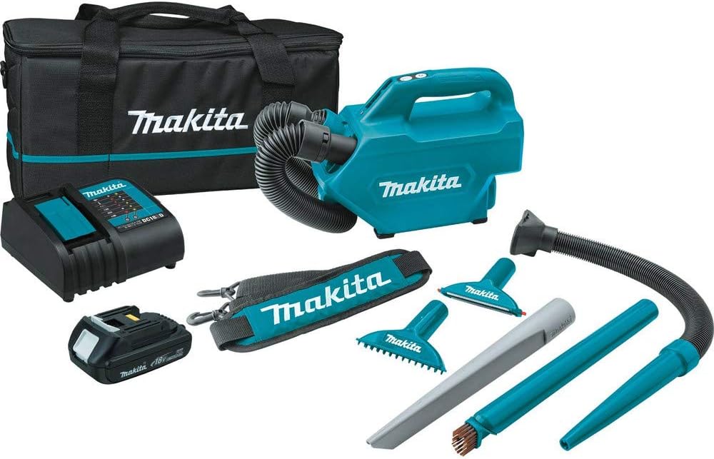 Makita XLC07SY1 18V LXT® Lithium-Ion Compact Handheld Canister Vacuum Kit (1.5Ah)