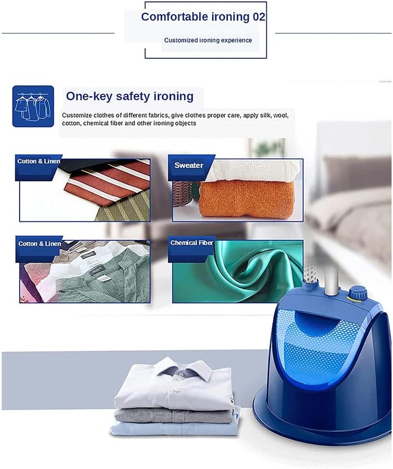 Lsrskkmn Clothes 1500W Vertical Garment Steamer with Steam Brush,Hanging Ironing Machine Steam Iron Hand-Held Ironing Machine Small Ironing Machine