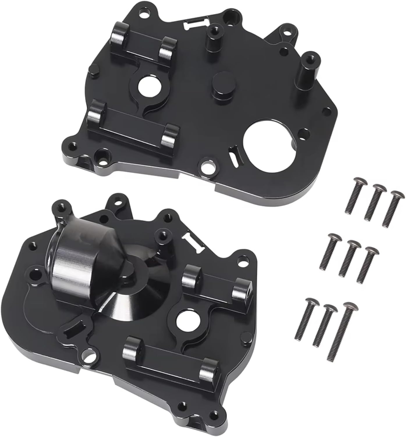 RC Gearboxes For Tamiya For Hotshot II 1/10 For Racing Aluminum Rear Transmission Housing Upgrades Parts Accessories RC Car