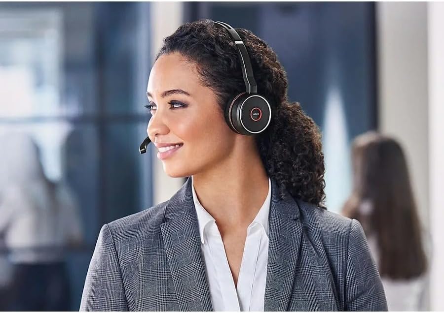 Jabra Evolve 75 SE - MS Stereo Wireless Headset/Music Headphones Black