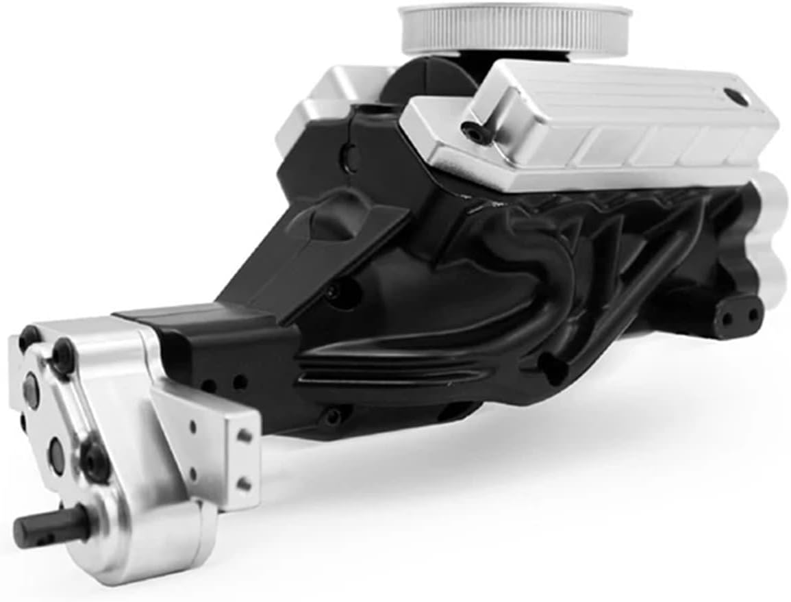 RC Gearbox Compatible with Rc4wd D90 TF2 D110 1/10 for Climbing Car Metal Transmission Gearbox with 550 Motor Upgrade Parts Accessories