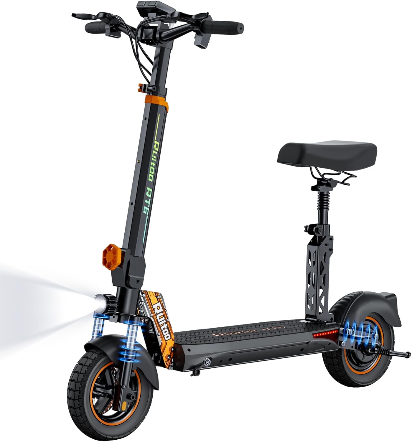 Electric Scooter, 1000W/ 1200W/ 1600W/ 3200W Brushless Motor, 28-40Mph, 31-45 Miles Range, E-Scooter with Seat for Adults