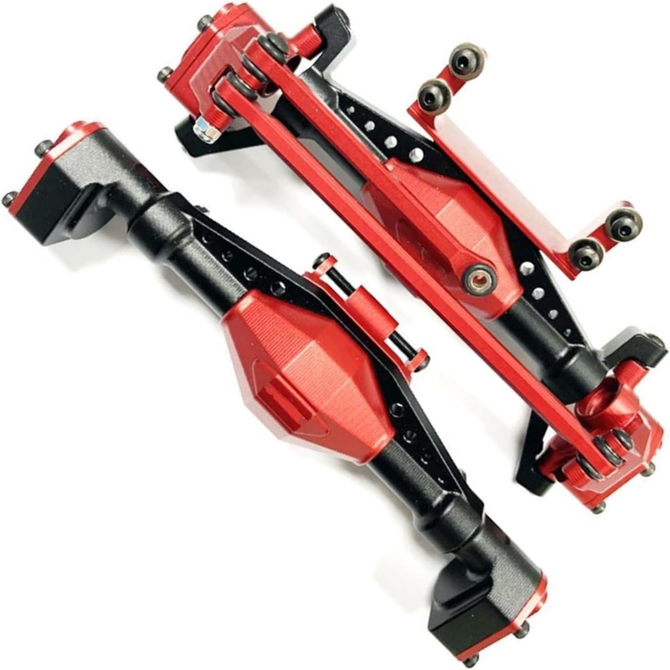 RC Vehicle Axles Compatible with Axial for UTB18 1/18 RC Car Part RC Car Accessories RC Upgrade Part Aluminum Alloy Front Rear Axle Shell(Color1)