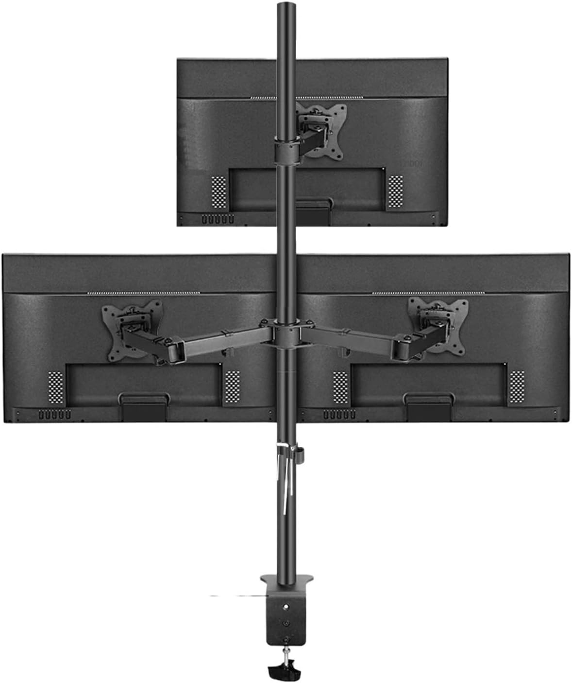 T902-K3 Desk Clamp Full Motion 360 Degree Dual Monitor Stand 10