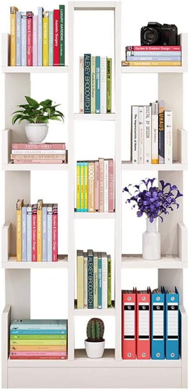 ZEDARO Bookcases Bookshelf Tree-Shaped Floor Bookshelf Children's Student Living Room Creative Rack Home Assembly Storage Rack