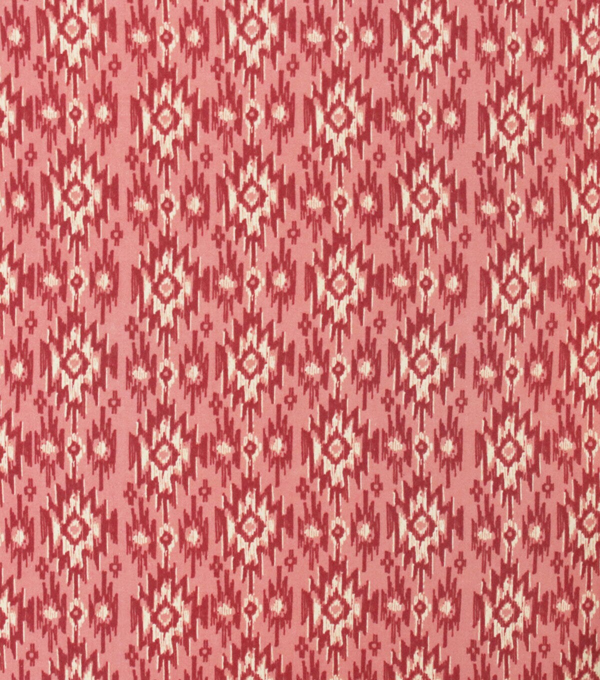 Red Aztec Allover Super Snuggle Flannel Fabric