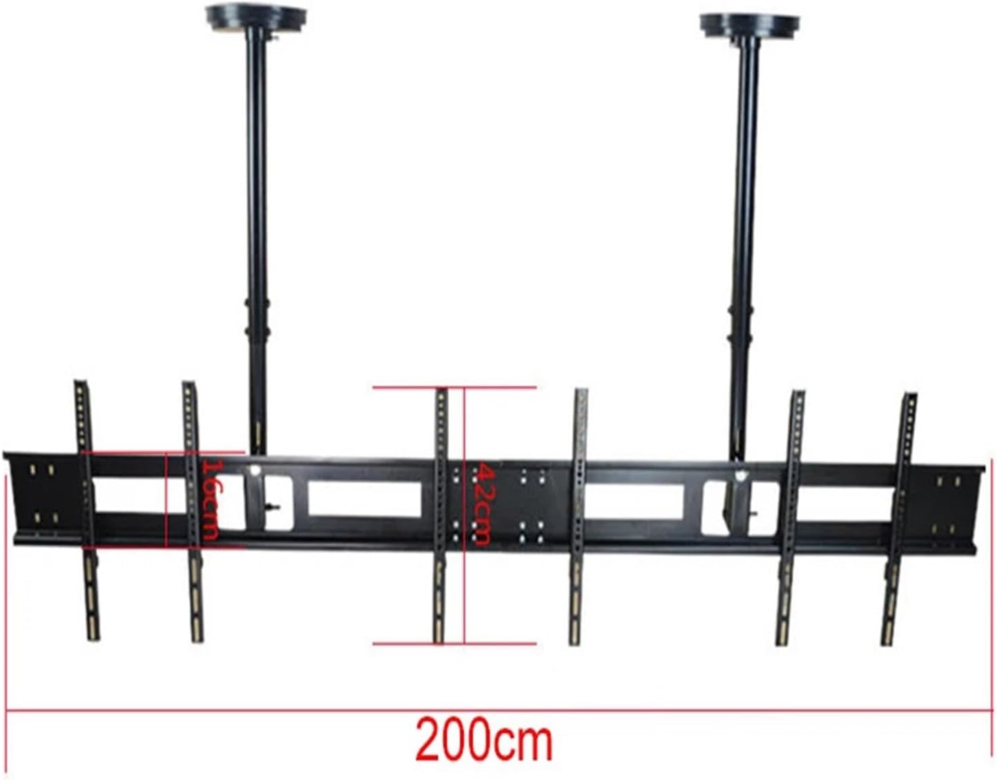 HX60-2A Free Lift 26-46 Inch Double TV Ceiling Mount LCD LED TV Roof Mounting Bracket Maximum Load Bearing 60kg