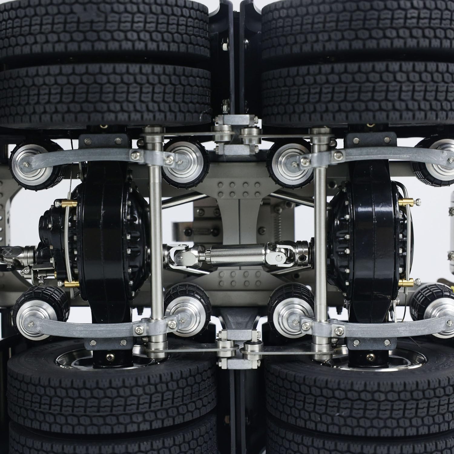 8x8 Metal Chassis for 770S 1/14 RC Tractor Truck DIY Model 3-Speed Transmission Differential Lock Axles Hobby Grade Model Parts