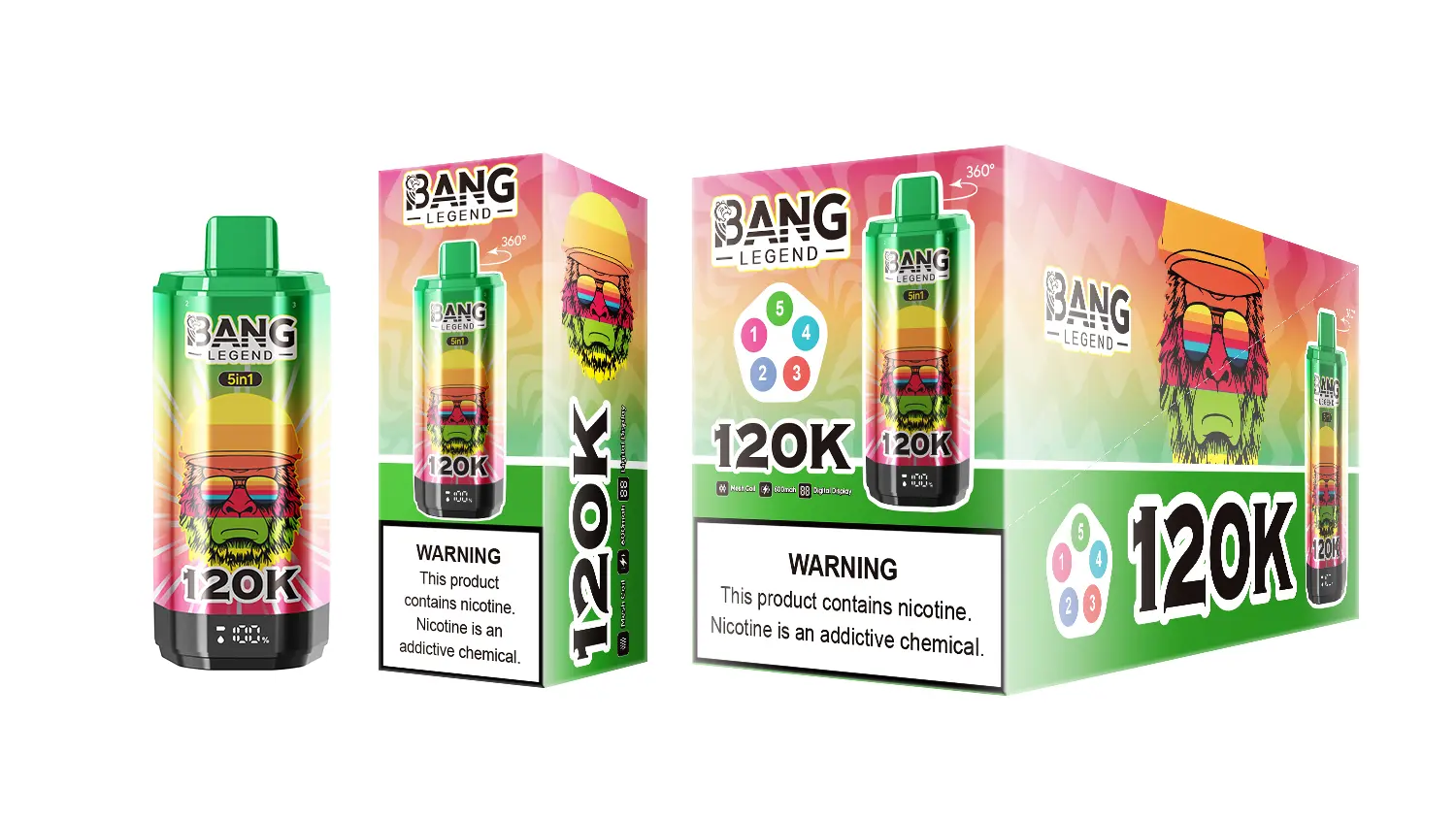 BANG LEGEND 120K 5 in 1 (10pcs) - MYEU VAPES
