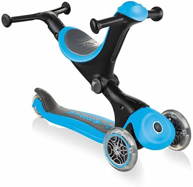 Globber - GO•UP Deluxe - Adjustable 3-Wheel Scooter with Seat for Children Aged 15 m + to 9 Years +
