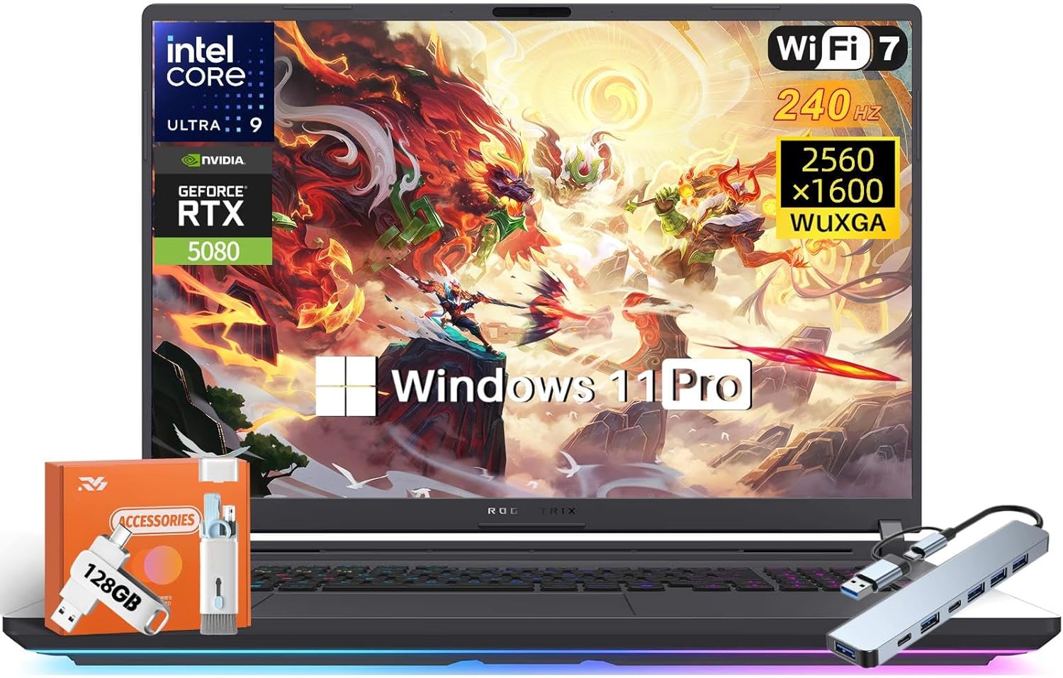 ASUS ROG Strix G18 2025 Gaming Laptop, NVIDIA RTX 5080 16GB GDDR7, 18