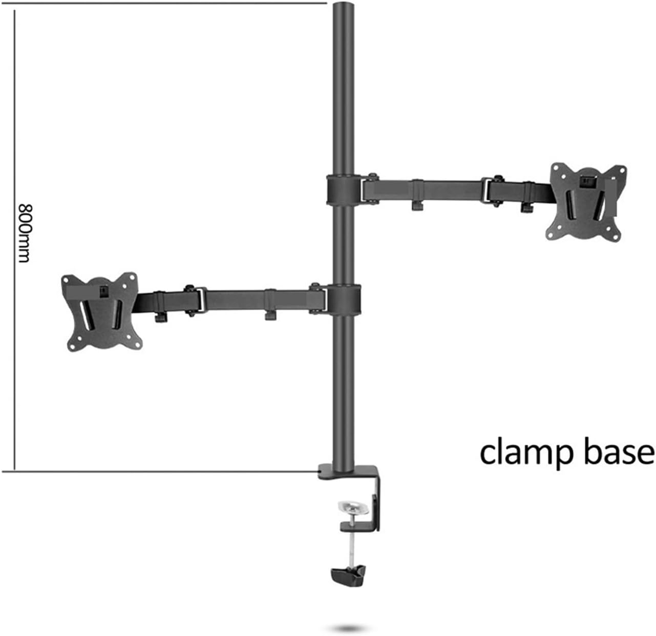 DL-T902-280II Full Motion Dual Monitor Desk Stand, 10