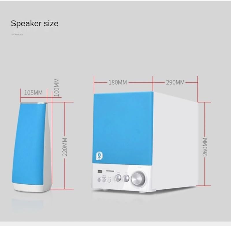 JSEIAJB Multimedia Active Subwoofer Stereo Home Laptop HiFi Speaker Desktop Speaker