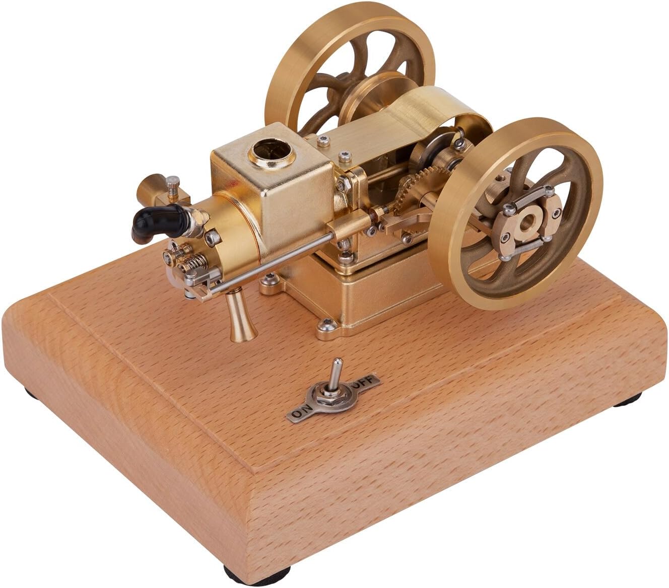 Generic Hit and Miss Model Engine Kit for Adults, 1.6cc Evaporative Water-Cooled 4-Stroke Horizontal Gasoline Internal Combustion Engine, DIY Mechanical Gift for Collectors ﻿