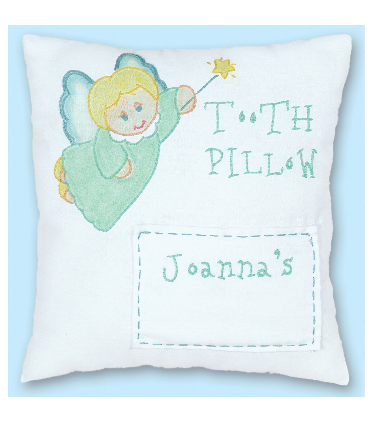 Jack Dempsey 8 Tooth Fairy Stamped Pillow Cover