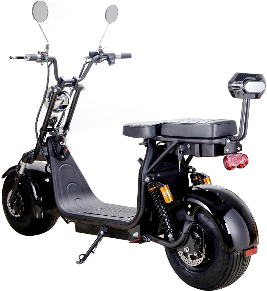 MotoTec Knockout 60v 2000w Lithium Electric Scooter Black