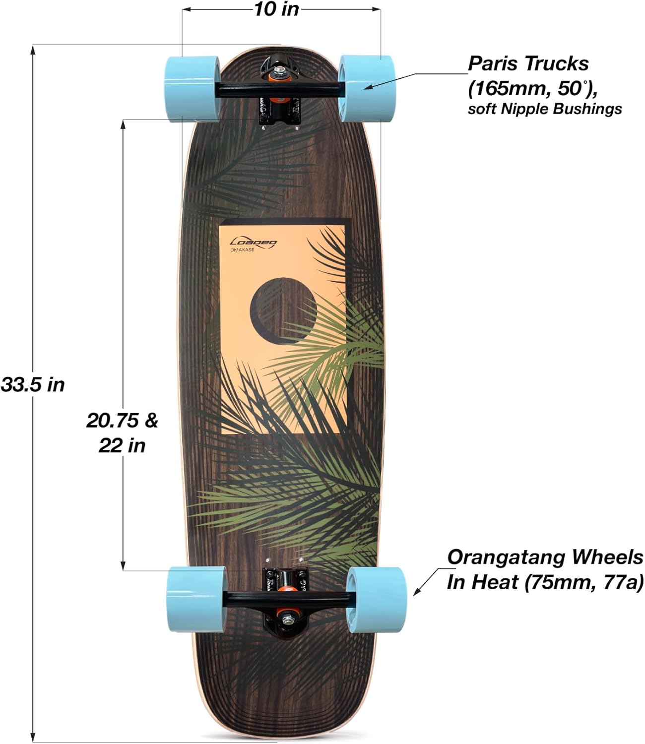 Loaded Boards Omakase Bamboo Longboard Skateboard Complete