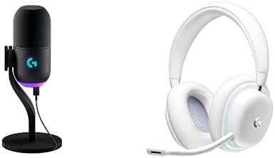 Logitech G Yeti GX Dynamic RGB Gaming Microphone with LIGHTSYNC, USB + G735 Wireless Gaming Headset