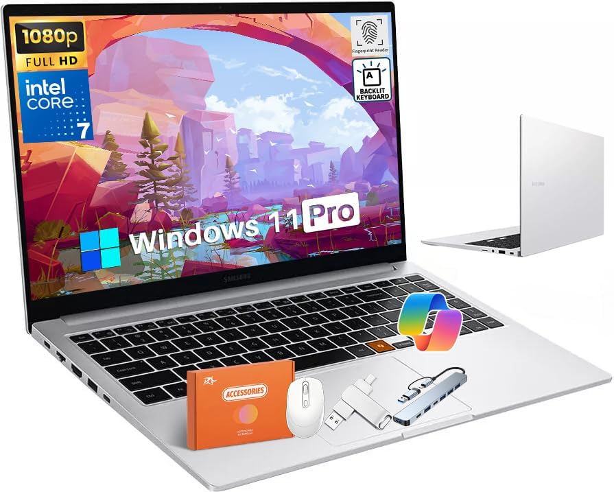 Samsung Galaxy Book4 Business Laptop, Intel 10-Core 7-150U, 15.6