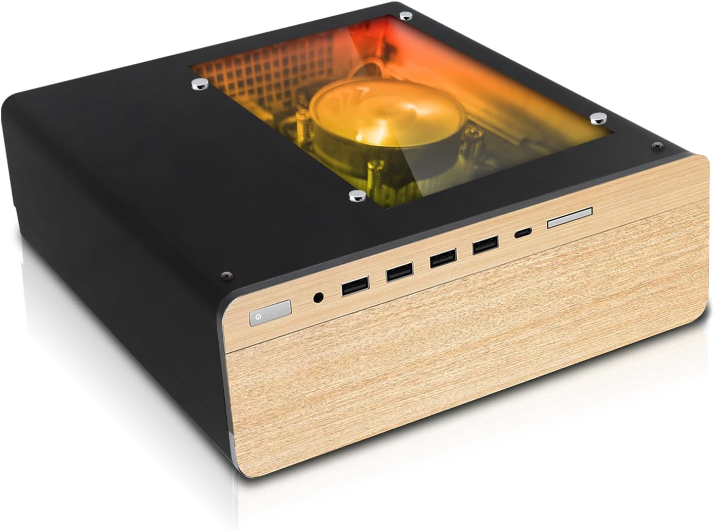 HP Full Light Gaming PC Desktop Computer – AMD Pro A10-9700,GT 1030 Graphics,16GB RAM,1TB SSD,RGB Keyboard with AI Copilot,Mouse,WiFi,RGB Headphone,Windows 11(Renewed)