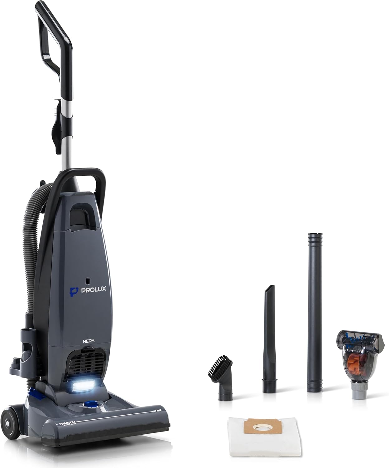 Prolux Phantom Bagged Upright Sealed HEPA Pet Vacuum Cleaner for Home
