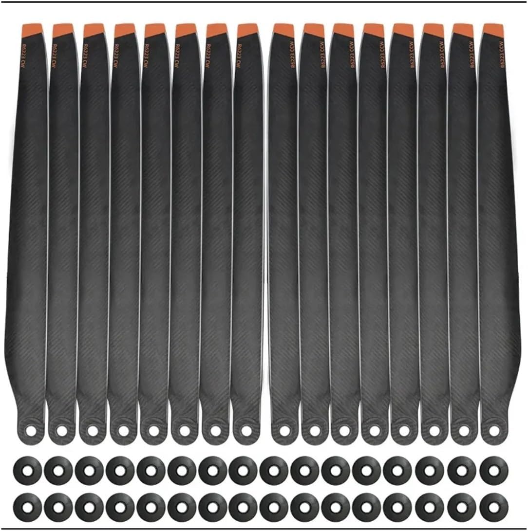 TS-6223 Reinforced 62-Inch Carbon Folding Propeller (CW/CCW Set) for T70/T70P/T100 Systems, Heavy-Lift Drone Rotor Components(8pcs CW and 8pcs CCW)