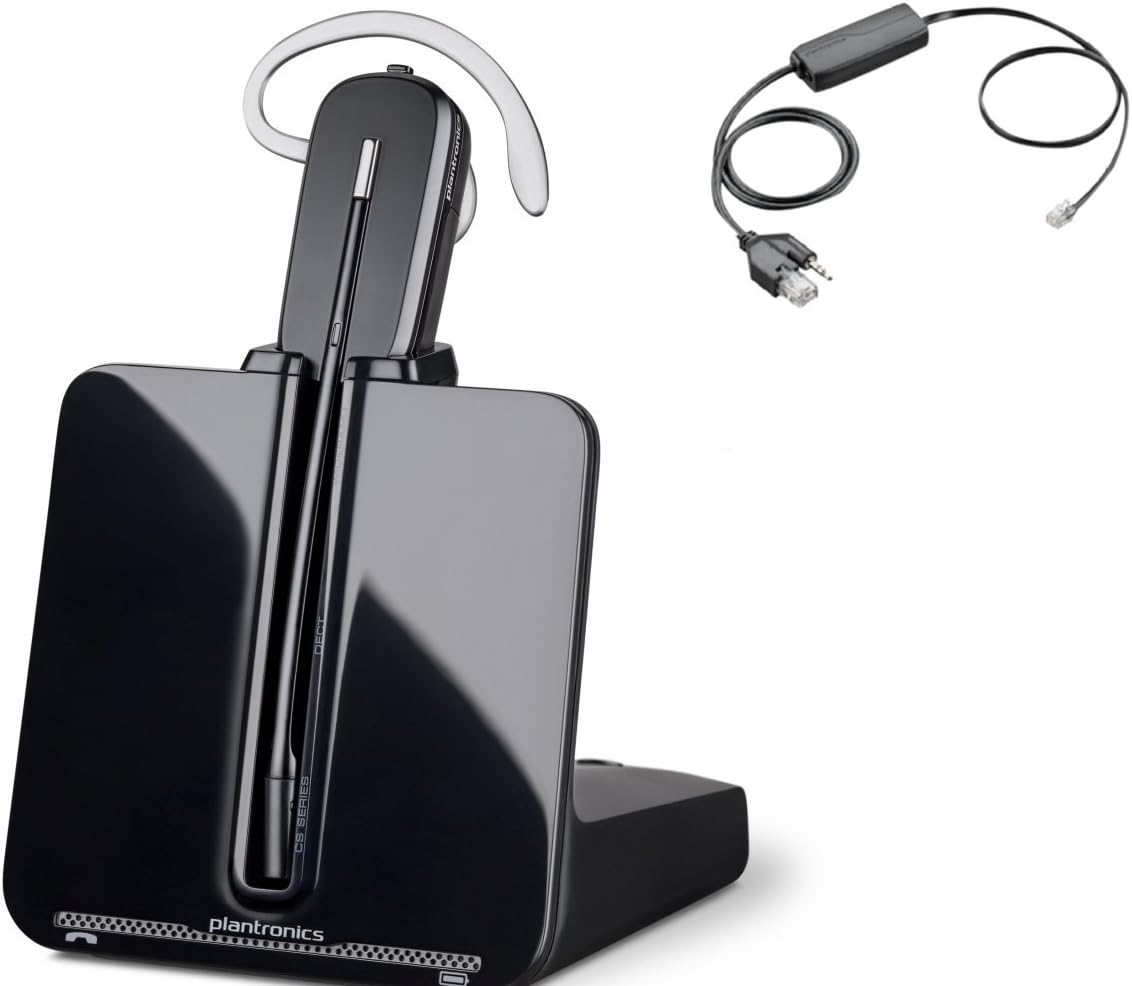 Plantronics CS540 VoIP Headset Wireless - DECT Headset Compatible with ShoreTel IP Phone: 655. GTW Bundle with Electronic Remote Answerer