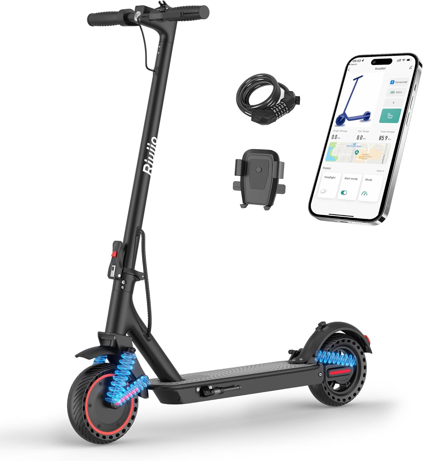 Electric Scooter for Adults - 19/22 MPH, Dual Suspension, 8.5