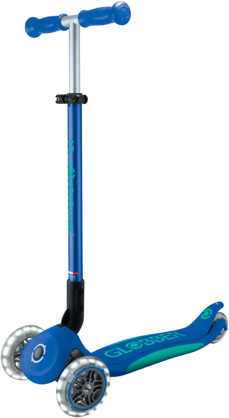 Globber Primo Foldable Plus Lights 3 Wheel Youth Unisex Scooter